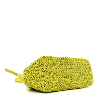 Bottega Veneta Rubber Crochet Small The Point Triangle Bag Seagrass 4 of 9