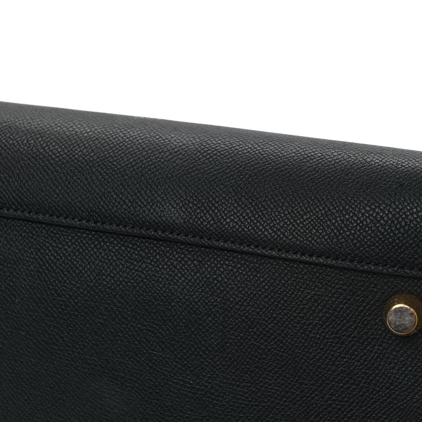 Grained Calfskin Mini Belt Bag Black