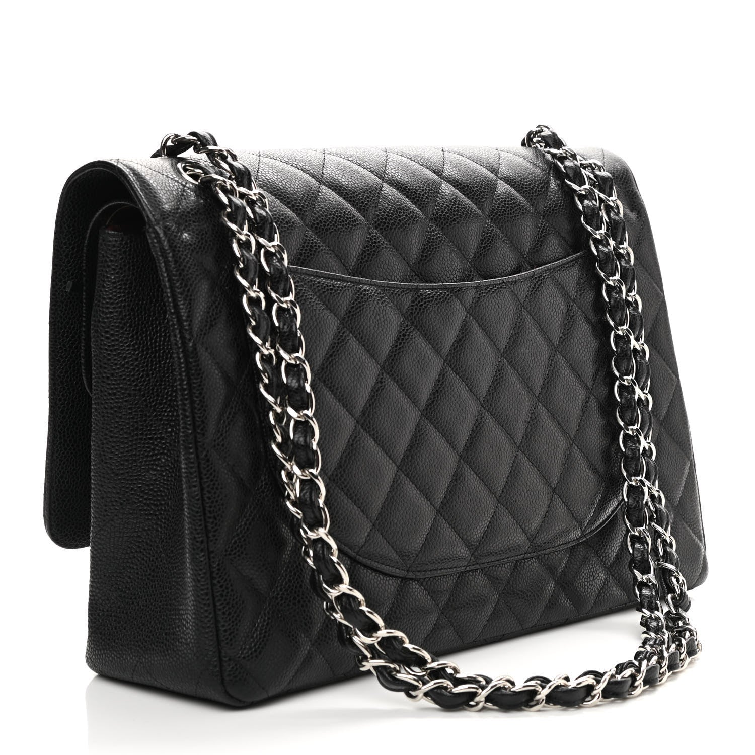 Chanel Caviar Quilted Maxi Double Flap Black 3 of 9