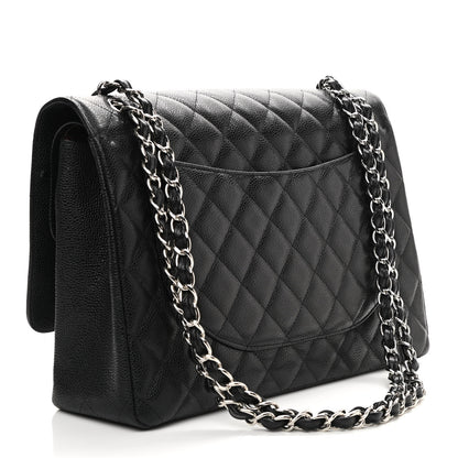 Chanel Caviar Quilted Maxi Double Flap Black 3 of 9