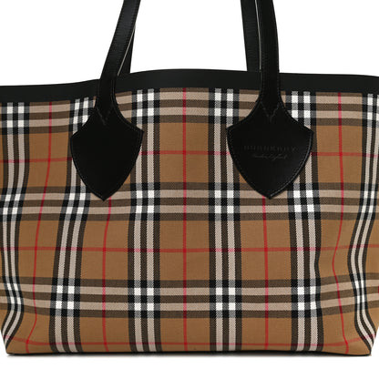 Burberry Vintage Check Medium The Giant Reversible Tote Antique Yellow Bright Red 8 of 14