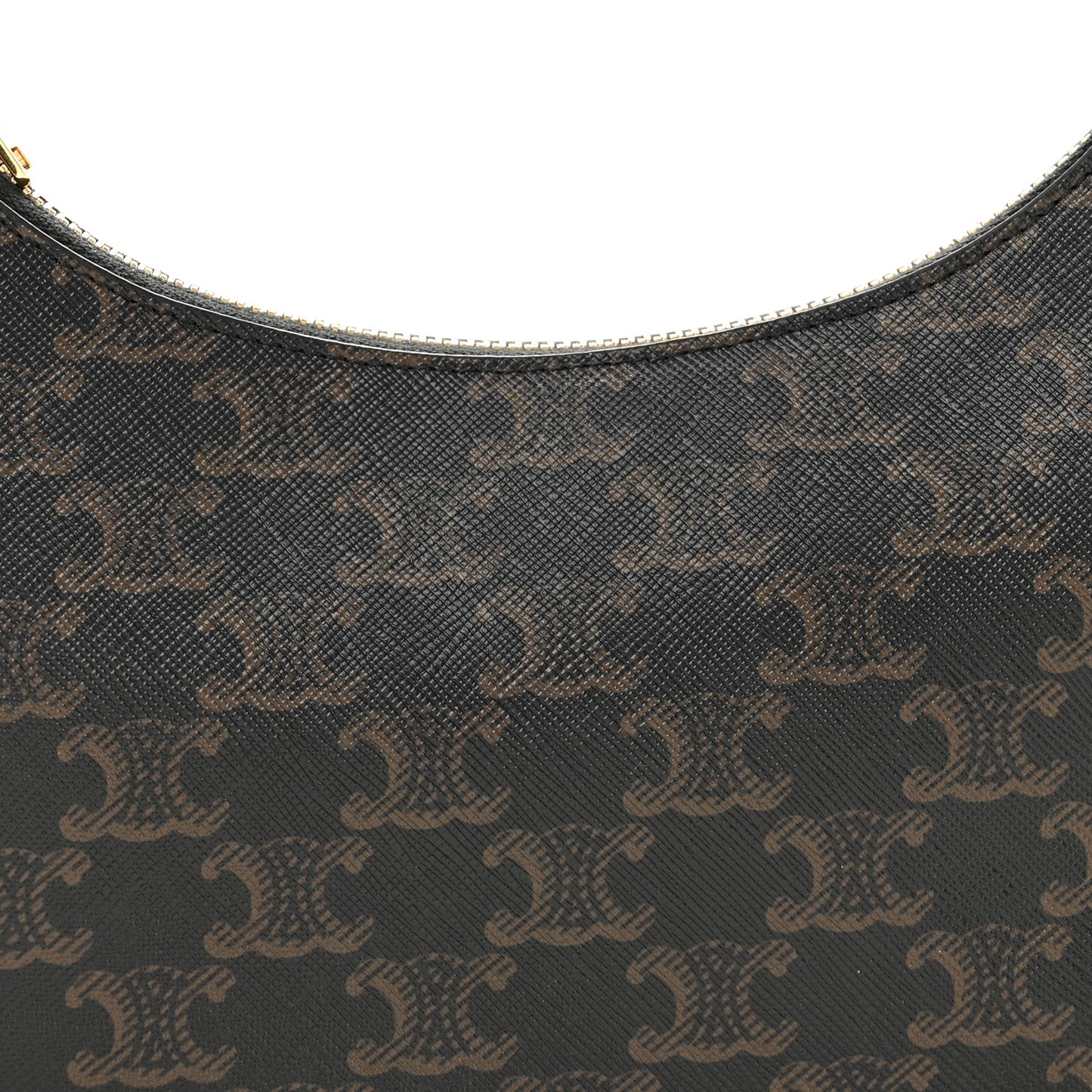 Triomphe Canvas Calfskin Ava Shoulder Bag Tan
