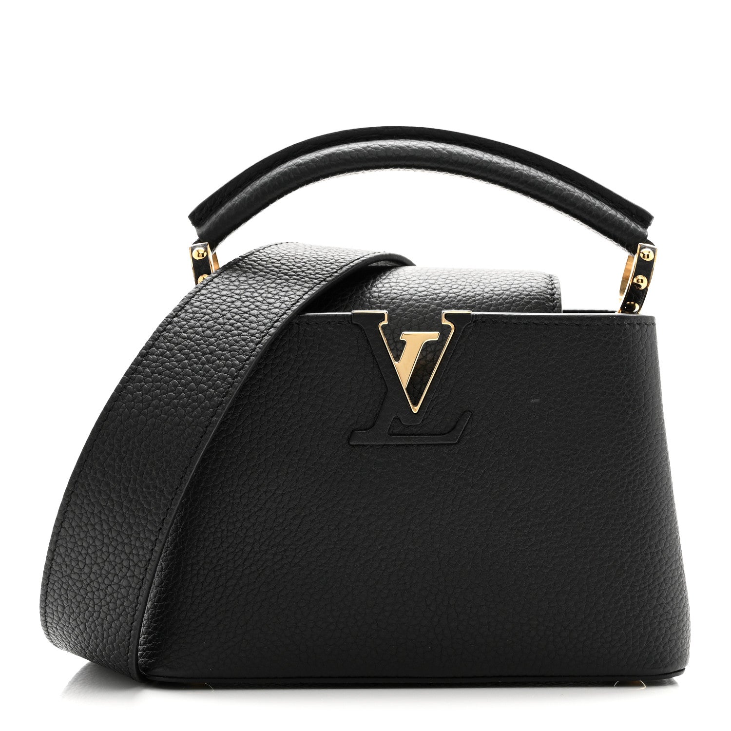 Louis Vuitton Taurillon Mini Capucines Black 1 of 10