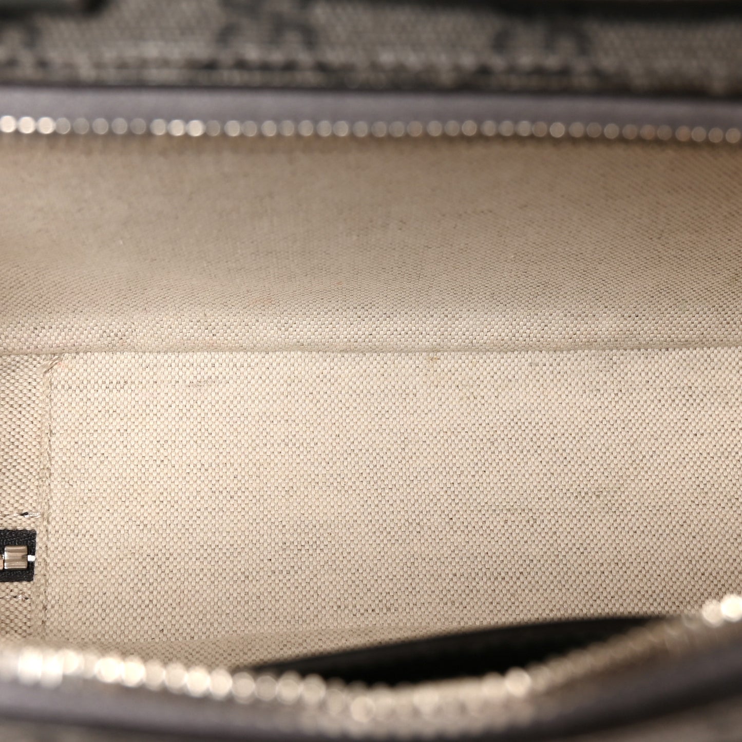 GG Supreme Monogram Textured Dollar Calfskin Small Ophidia Top Handle Shoulder Bag  Grey Black Graphite Grey