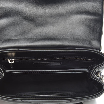 Saint Laurent Calfskin Y Quilted Monogram Toy Loulou Crossbody Bag Black 7 of 10