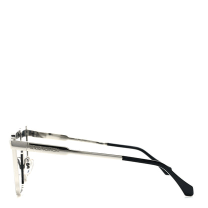 Louis Vuitton Metal Swarovski Crystal Cyclone Sunglasses Z1815U Silver 3 of 7