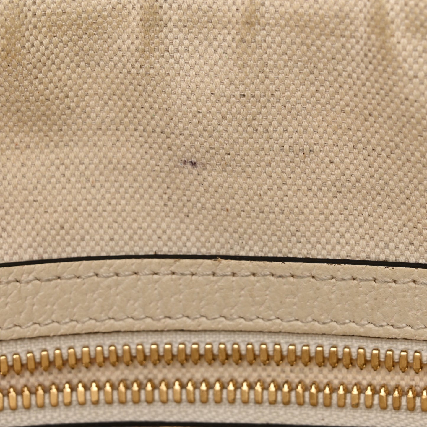 GG Supreme Monogram Flora Web Small Ophidia Half Moon Hobo White