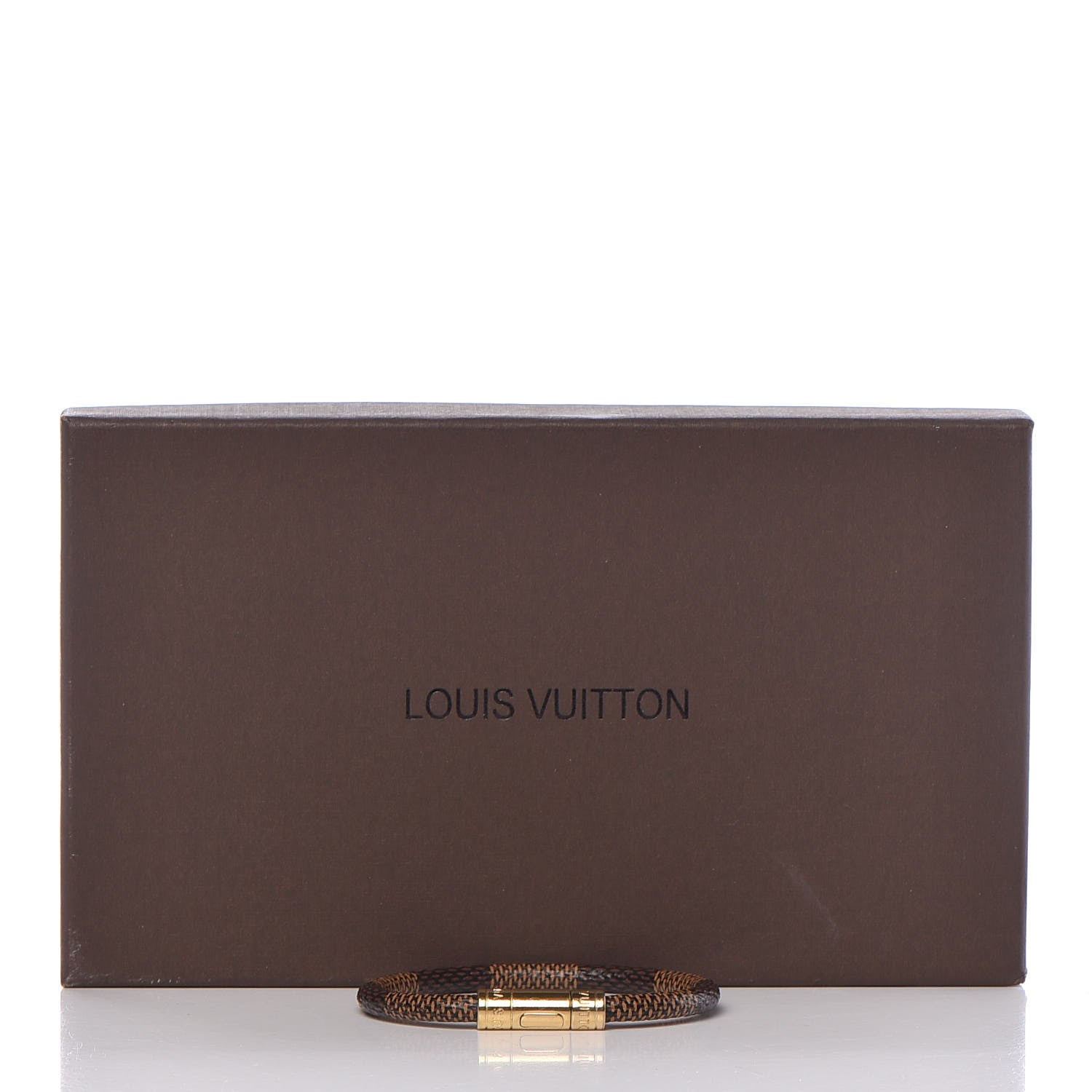 Louis Vuitton Damier Ebene Keep It Bracelet 19 5 of 5
