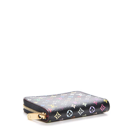 Louis Vuitton Monogram Multicolor Zippy Coin Purse Black Grenade 4 of 6