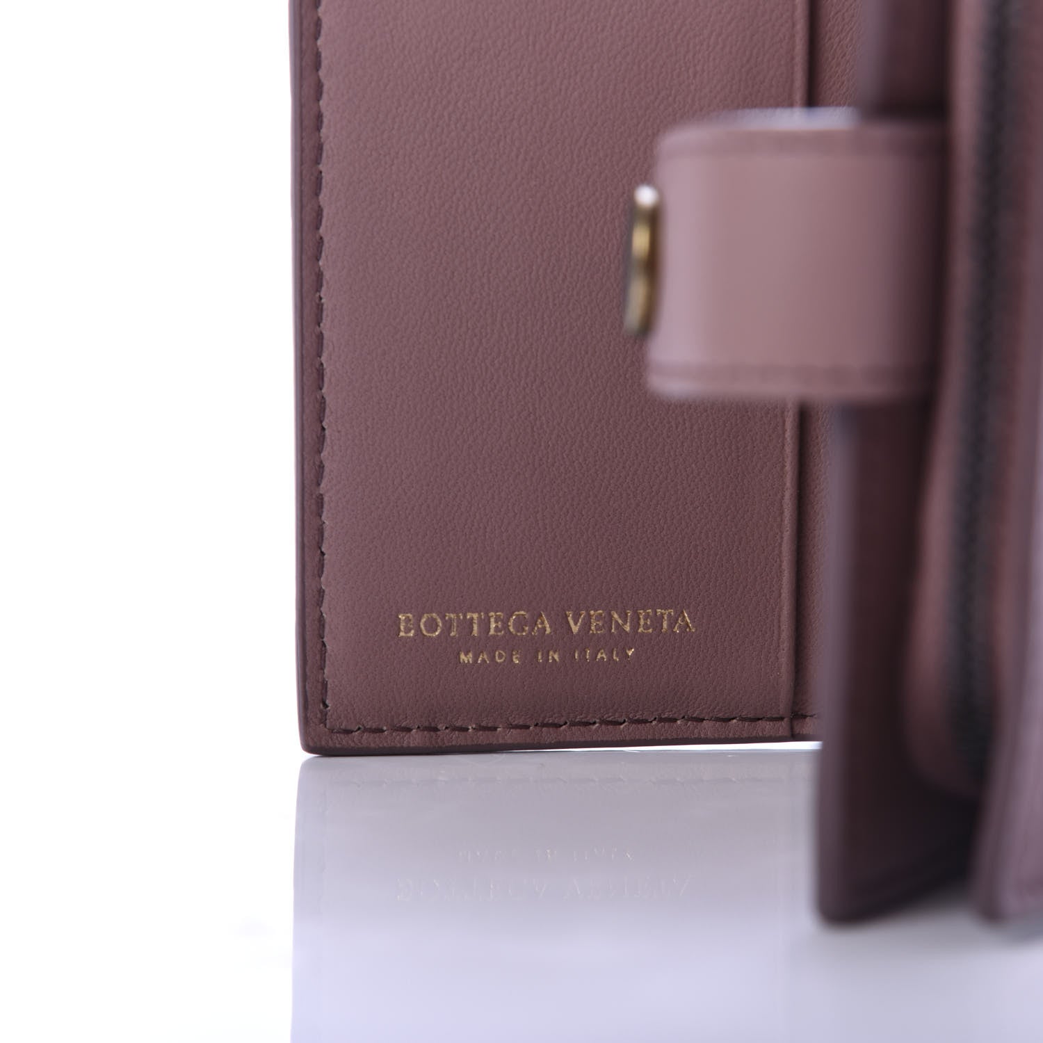 Bottega Veneta Nappa Intrecciato French Compact Wallet Violet 6 of 7
