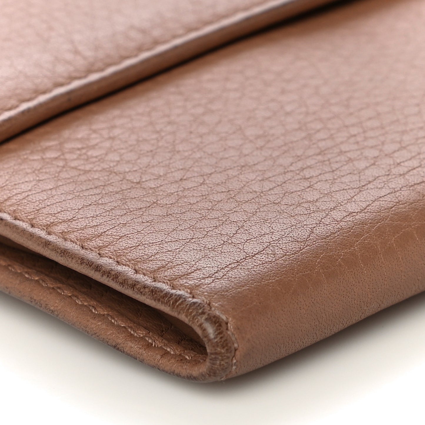 Deerskin Continental Flap Wallet Brown
