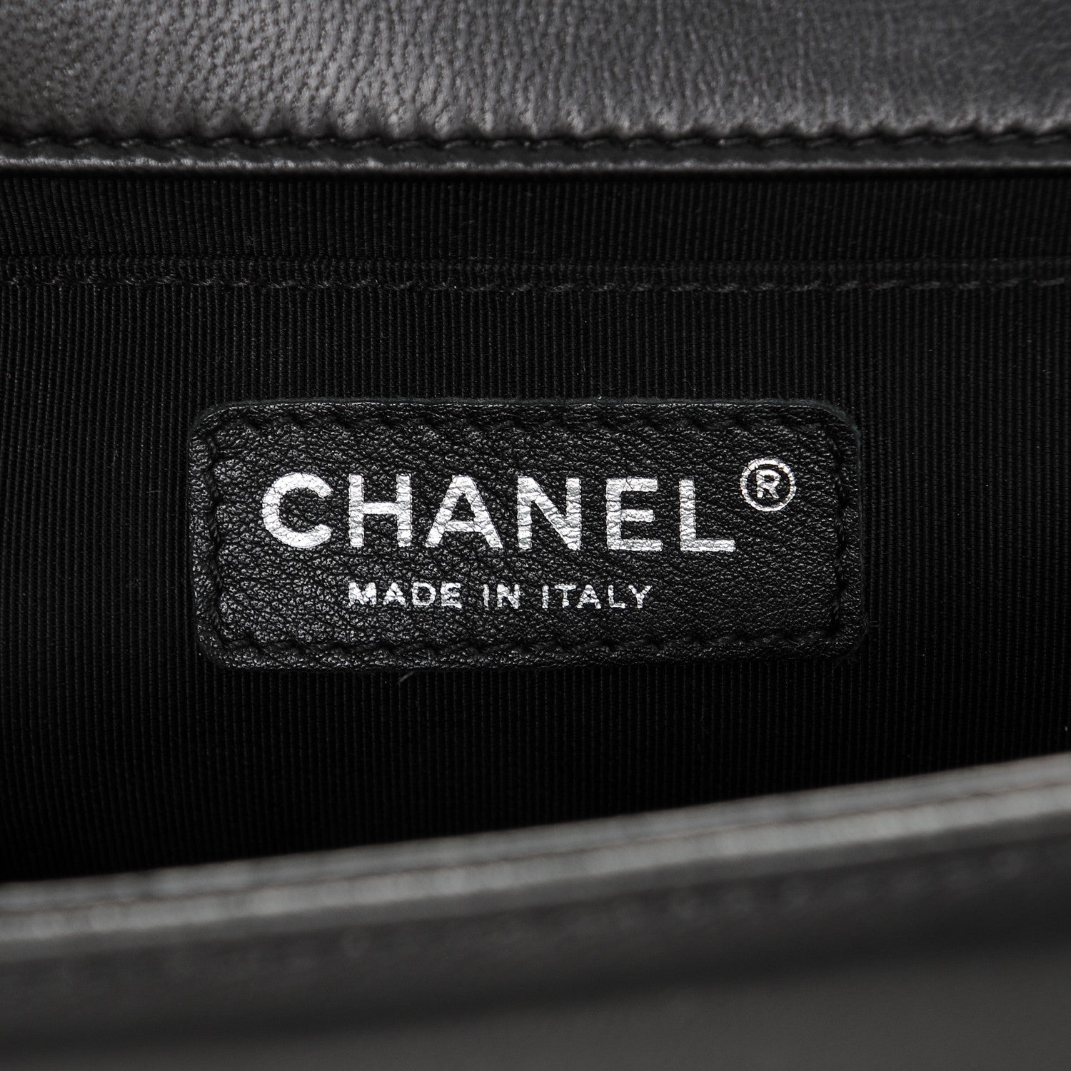 Chanel Lambskin Quilted Medium Boy Flap Black 6 of 7