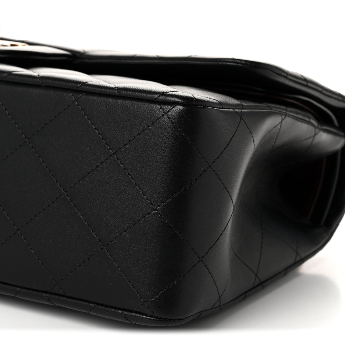 Chanel Lambskin Quilted Jumbo Double Flap Black 10 of 11