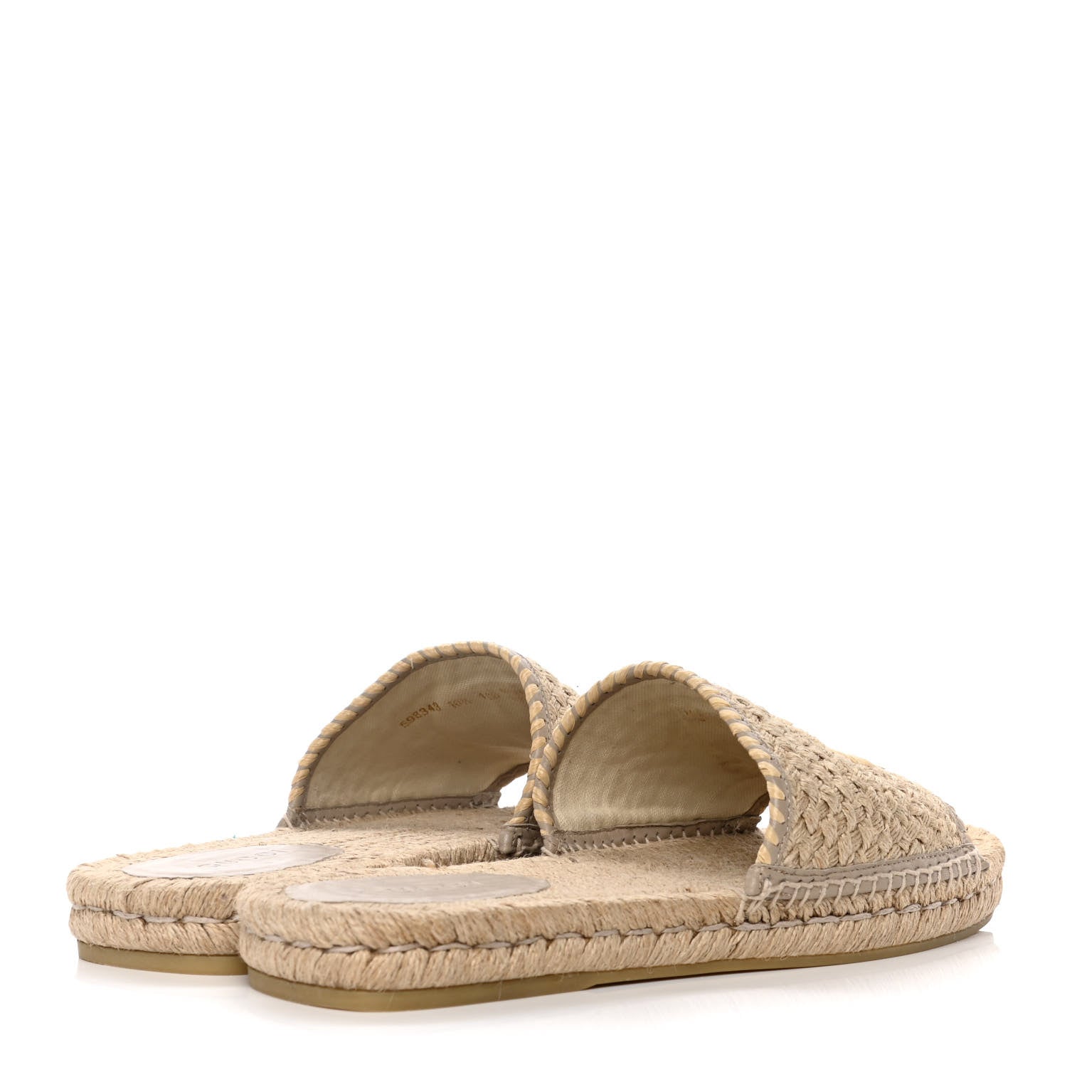 Gucci Juta Nappa GG Mens Slide Sandals 10.5 Natural Oatmeal 4 of 14