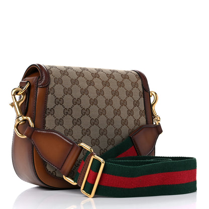 Gucci Monogram Medium Lady Web Shoulder Bag Beige Cuir 3 of 23