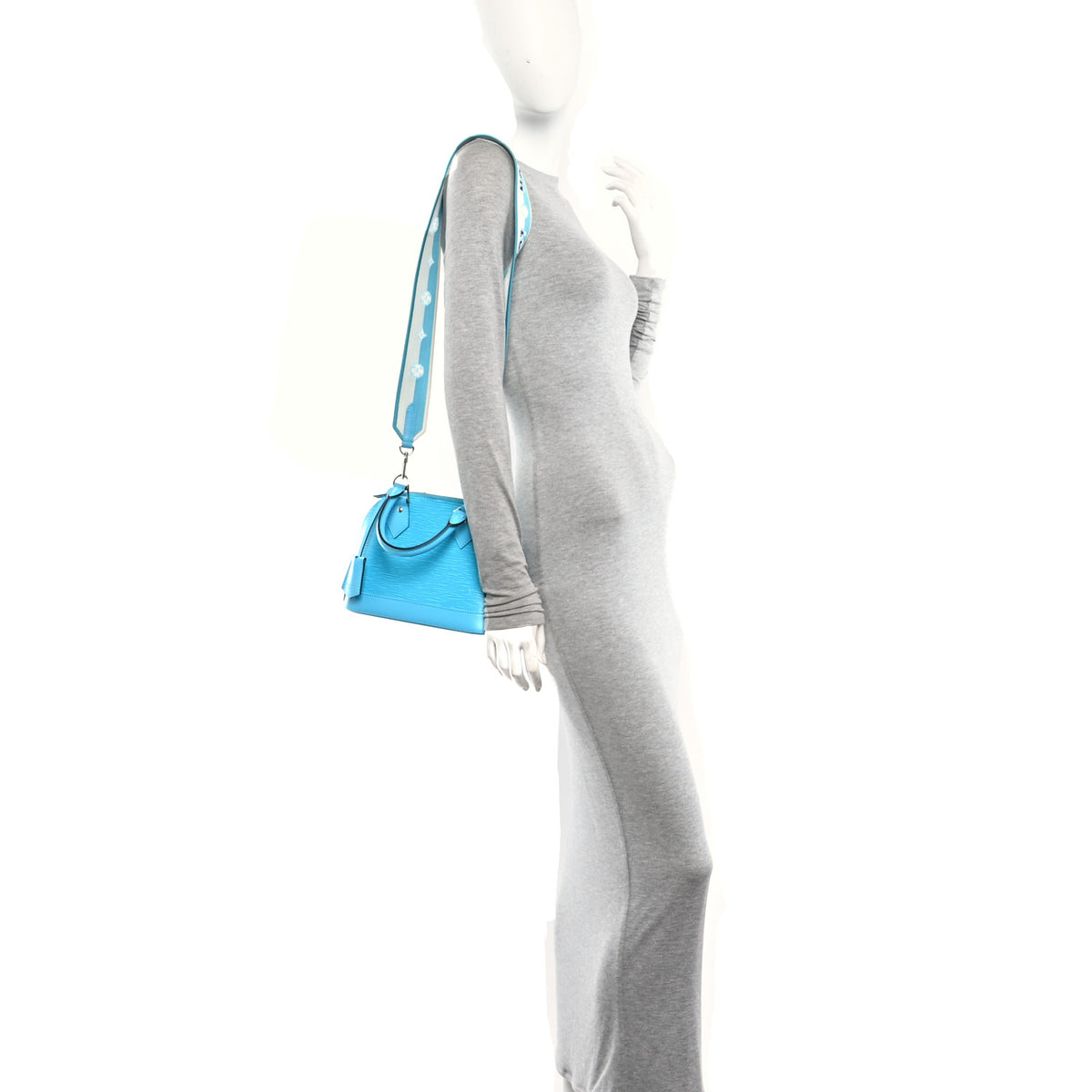 Louis Vuitton Epi Jacquard Alma BB Turquoise 2 of 9