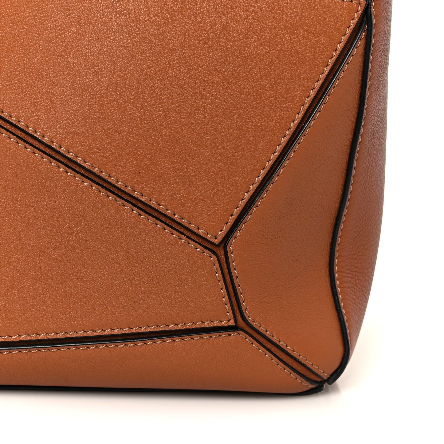 Calfskin Medium Puzzle Bag Tan