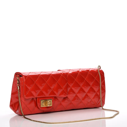Chanel Patent Quilted Reissue Flap Clutch Red 3 of 8