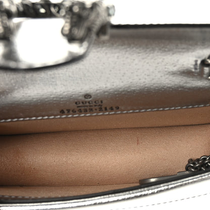 Gucci Metallic Calfskin Super Mini Dionysus Shoulder Bag Silver 5 of 8