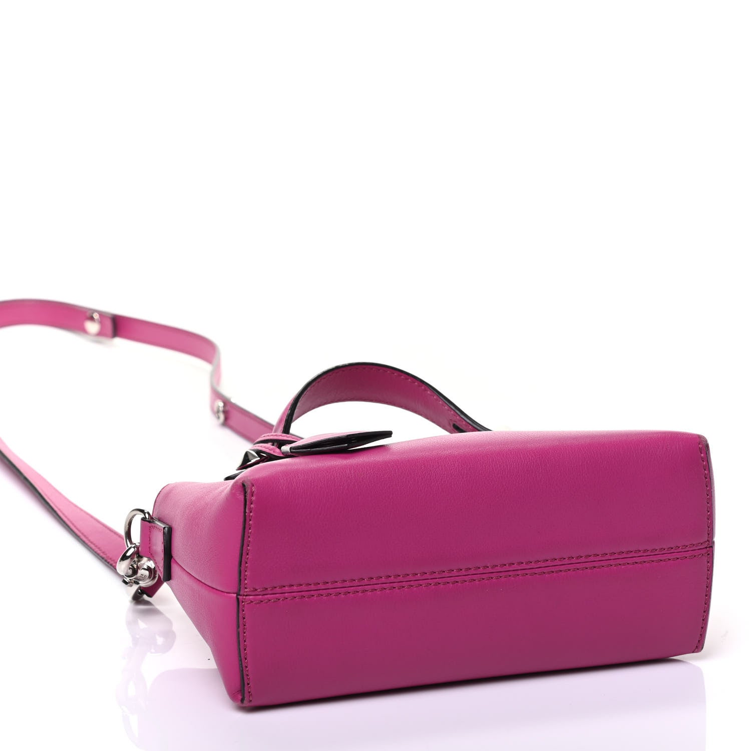 Fendi Vitello Dolce Mini By The Way Boston Bag Magenta 3 of 4