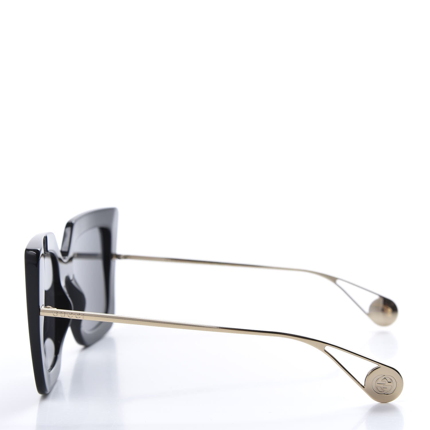 Gucci Acetate Oversize Square Frame GG0435S Sunglasses Black 3 of 8