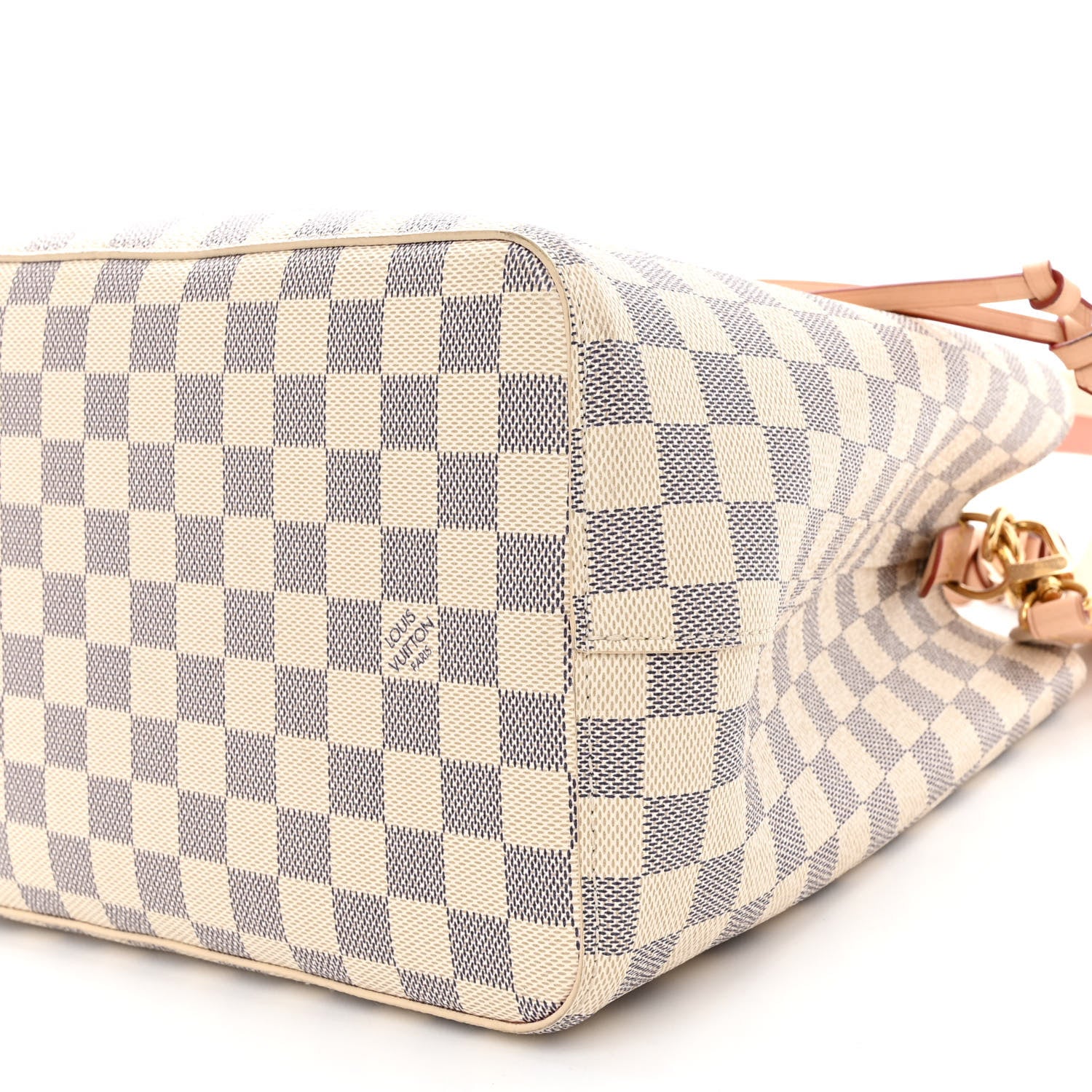 Louis Vuitton Damier Azur Braided Neonoe MM Peach Cream 11 of 11