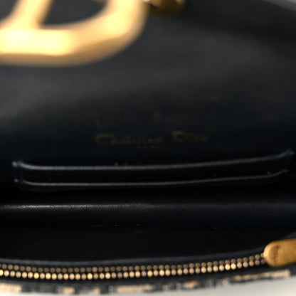 Christian Dior Oblique Saddle Belt Bag Blue 4 of 9