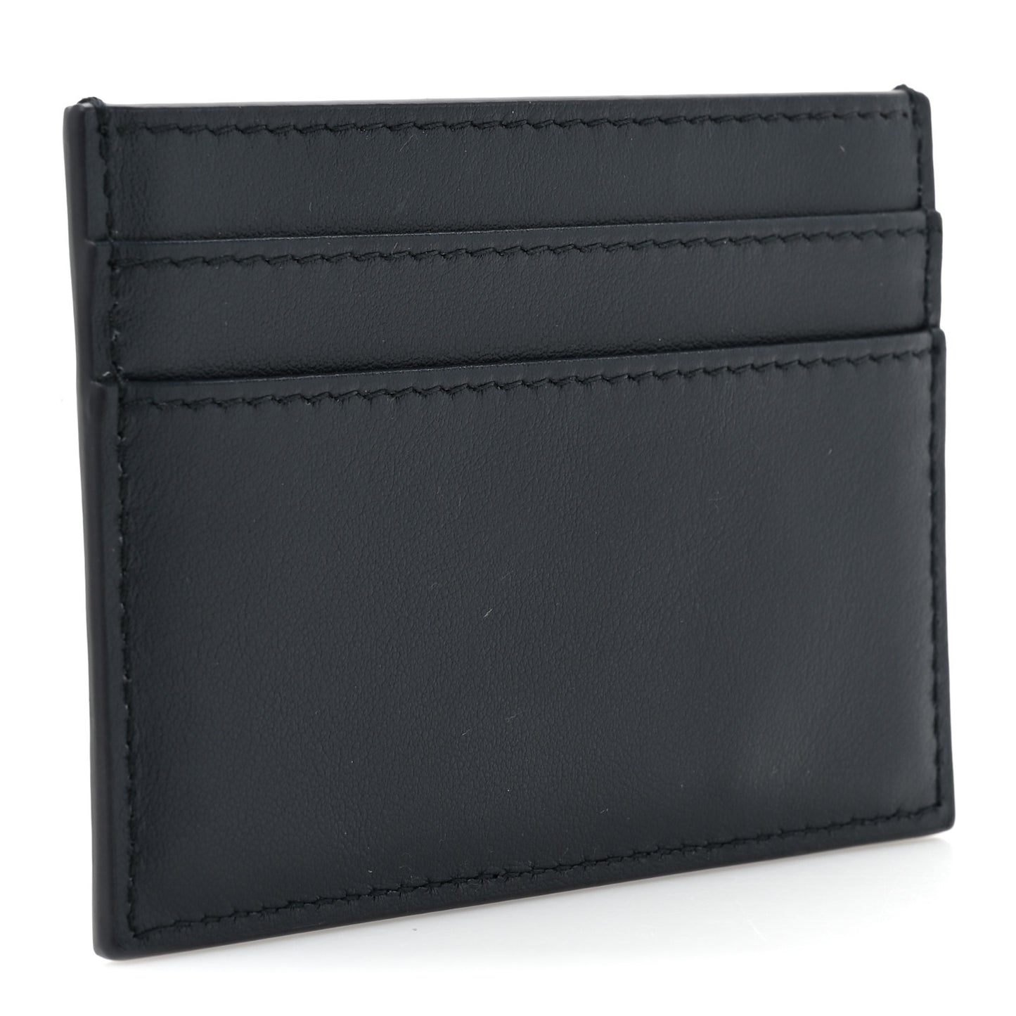 Calfskin Vibe Card Holder Blue White