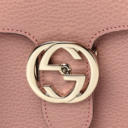 Gucci Dollar Calfskin Small Interlocking G Shoulder Bag Soft Pink 9 of 13