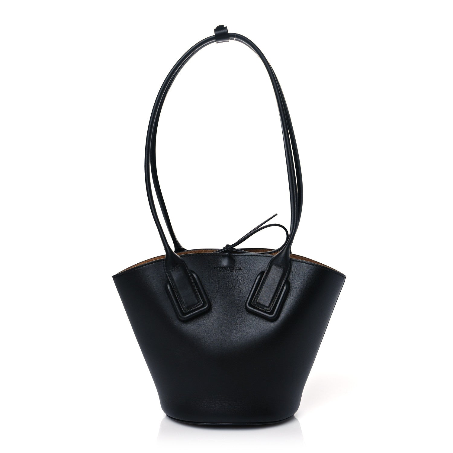 Bottega Veneta Calfskin Small Basket Tote Black 1 of 9