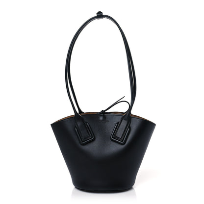 Bottega Veneta Calfskin Small Basket Tote Black 1 of 9