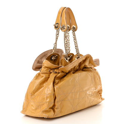 Christian Dior Patent Cannage Medium Le Trente Tote Beige 3 of 13