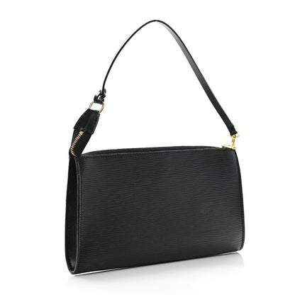 Louis Vuitton Epi Pochette Accessories 24 Black 3 of 13