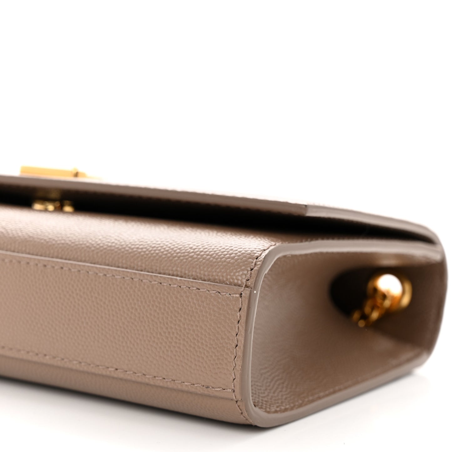 Grain De Poudre Small Monogram Kate Satchel Dark Beige