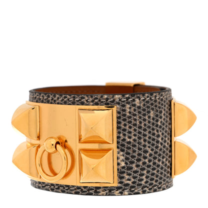 Hermes Lizard Collier De Chien CDC Bracelet S Ombre 1 of 6
