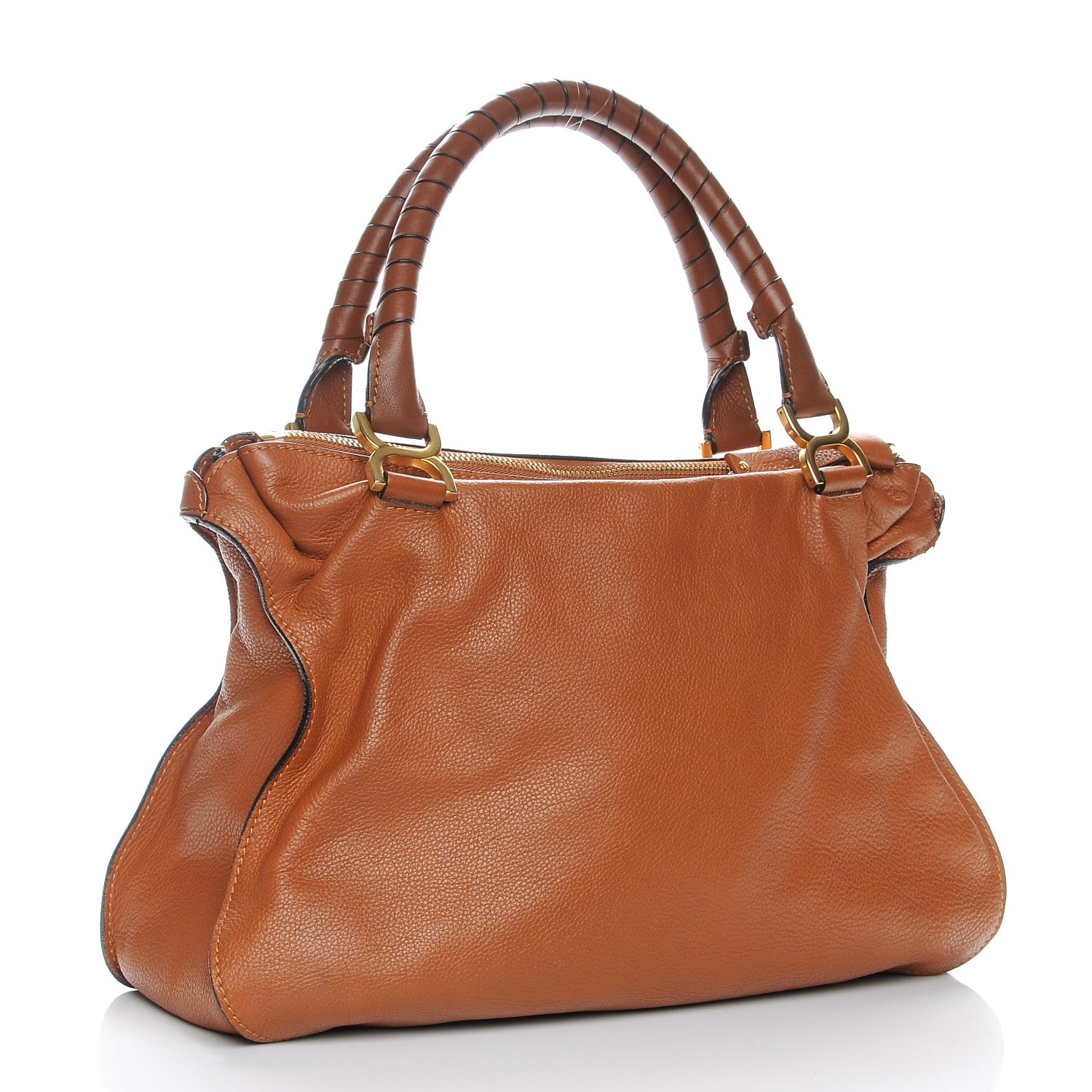 Chloe Calfskin Large Marcie Satchel Armagnac 3 of 7