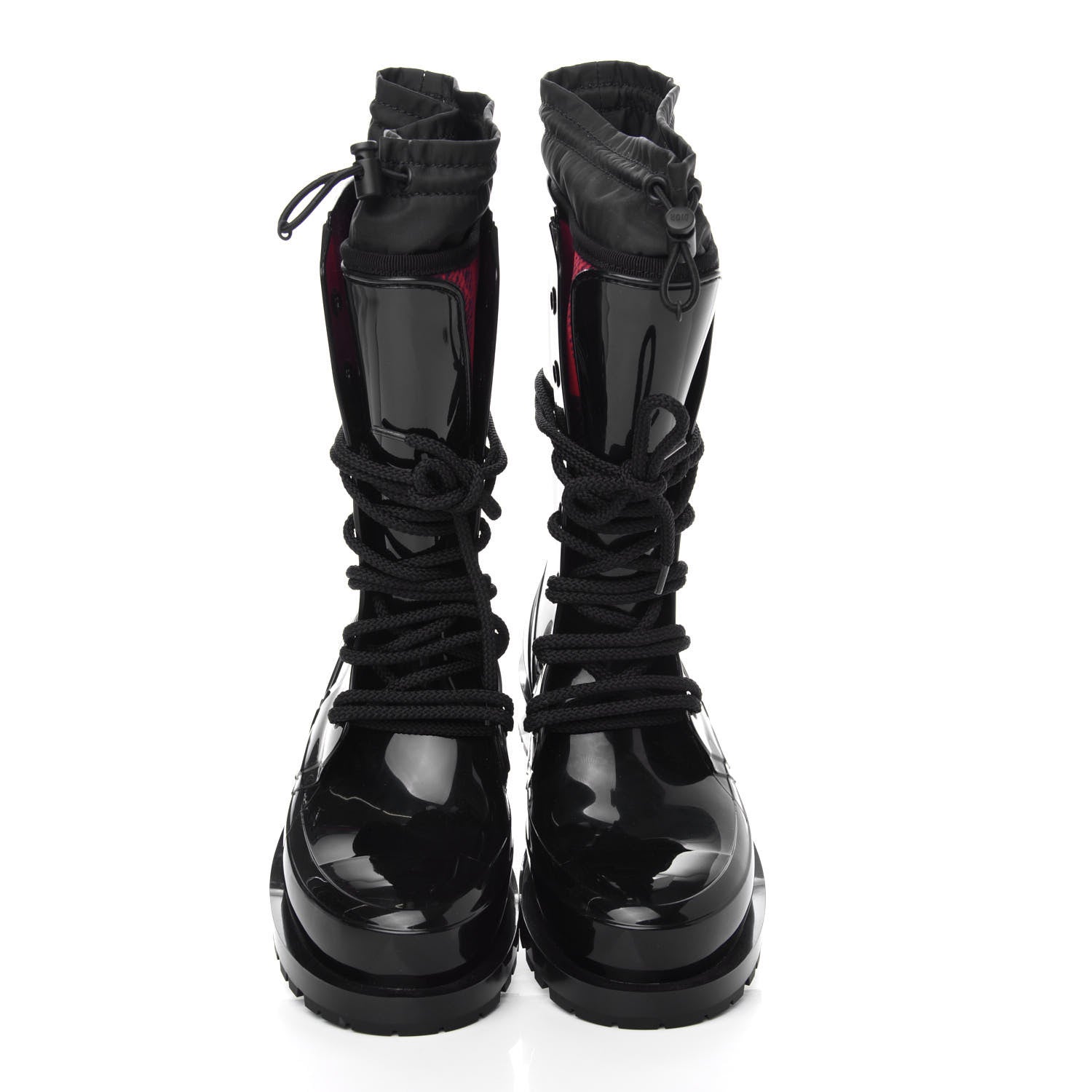 Christian Dior Shiny Rubber Diorcamp Low Boots 35 Black 5 of 9