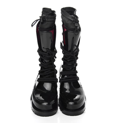 Christian Dior Shiny Rubber Diorcamp Low Boots 35 Black 5 of 9