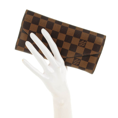 Louis Vuitton Damier Ebene Josephine Wallet Red 2 of 9