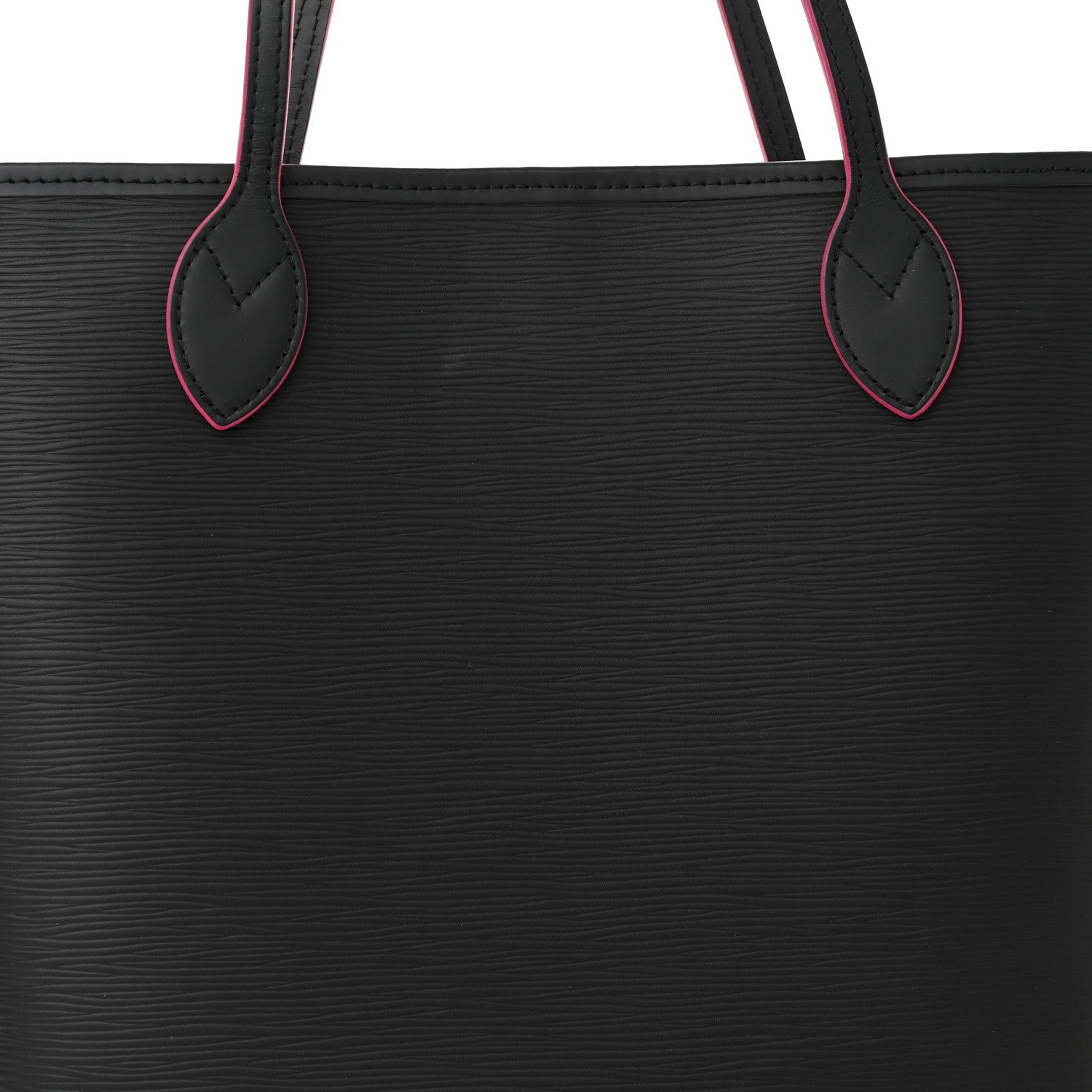 Louis Vuitton Epi Neverfull MM Black Hot Pink 8 of 11