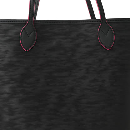 Louis Vuitton Epi Neverfull MM Black Hot Pink 8 of 11