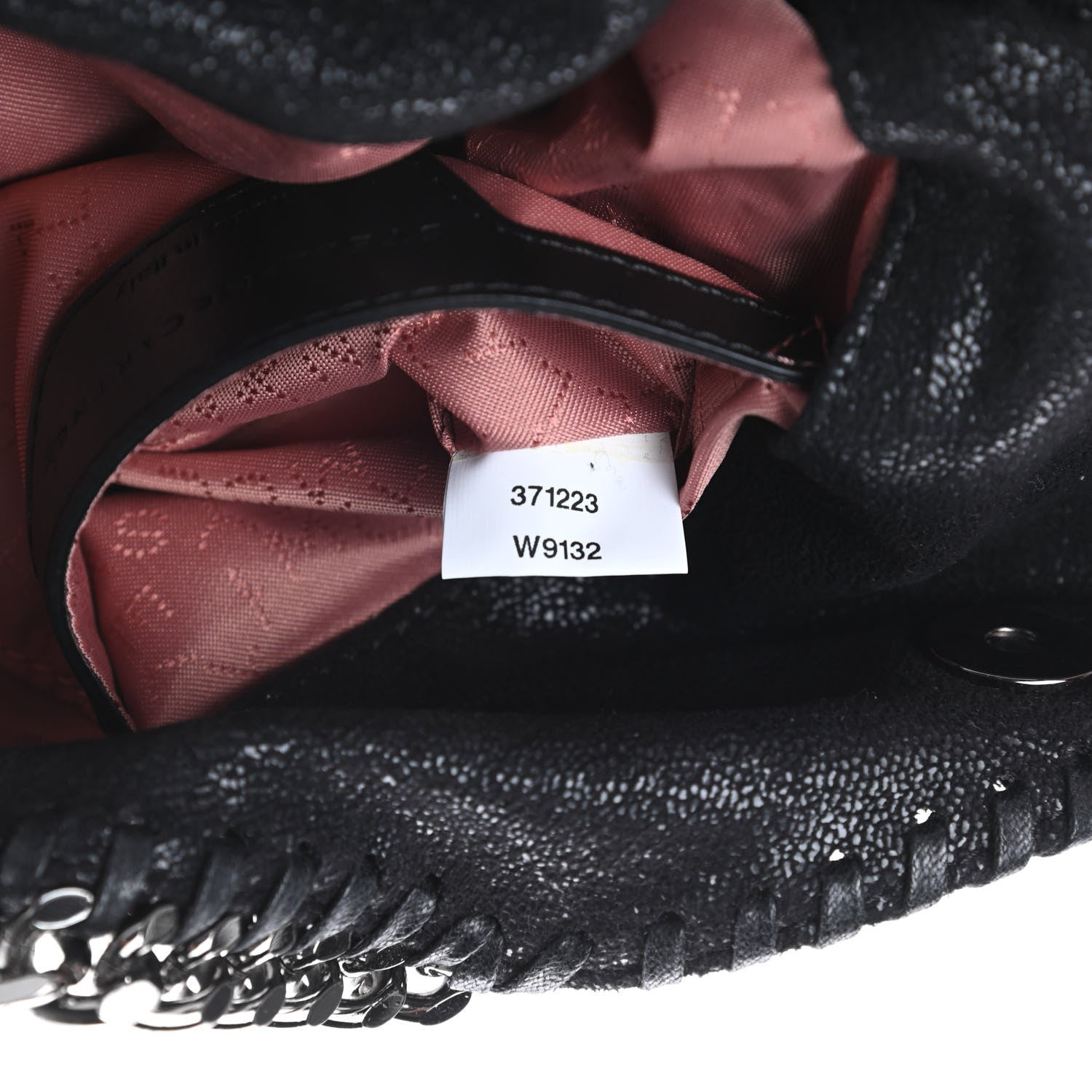 Stella McCartney Shaggy Deer Mini Falabella Fold Over Tote Black 8 of 12
