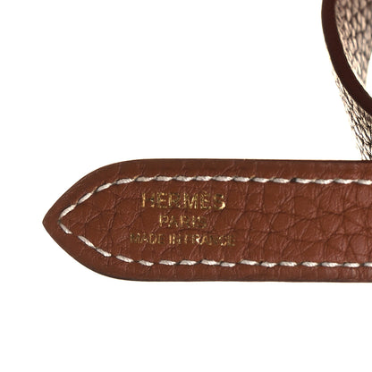 Hermes Taurillon Clemence Halzan 31 Gold 7 of 12