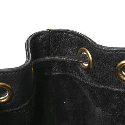 Saint Laurent Calfskin Star Small Emmanuelle Bucket Bag Black 8 of 11
