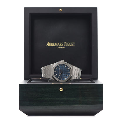 Audemars Piguet Stainless Steel 41mm Royal Oak Automatic Watch Blue 15500ST.OO.1220ST.01 6 of 6