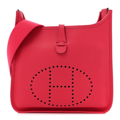 Hermes Taurillon Clemence Evelyne III PM Rose Extreme 1 of 11
