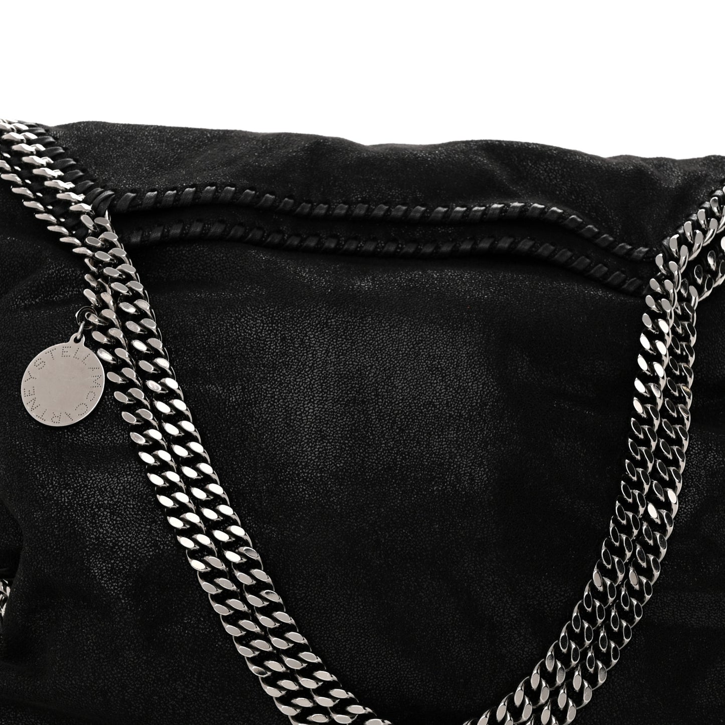 Shaggy Deer Falabella Fold Over Tote Black