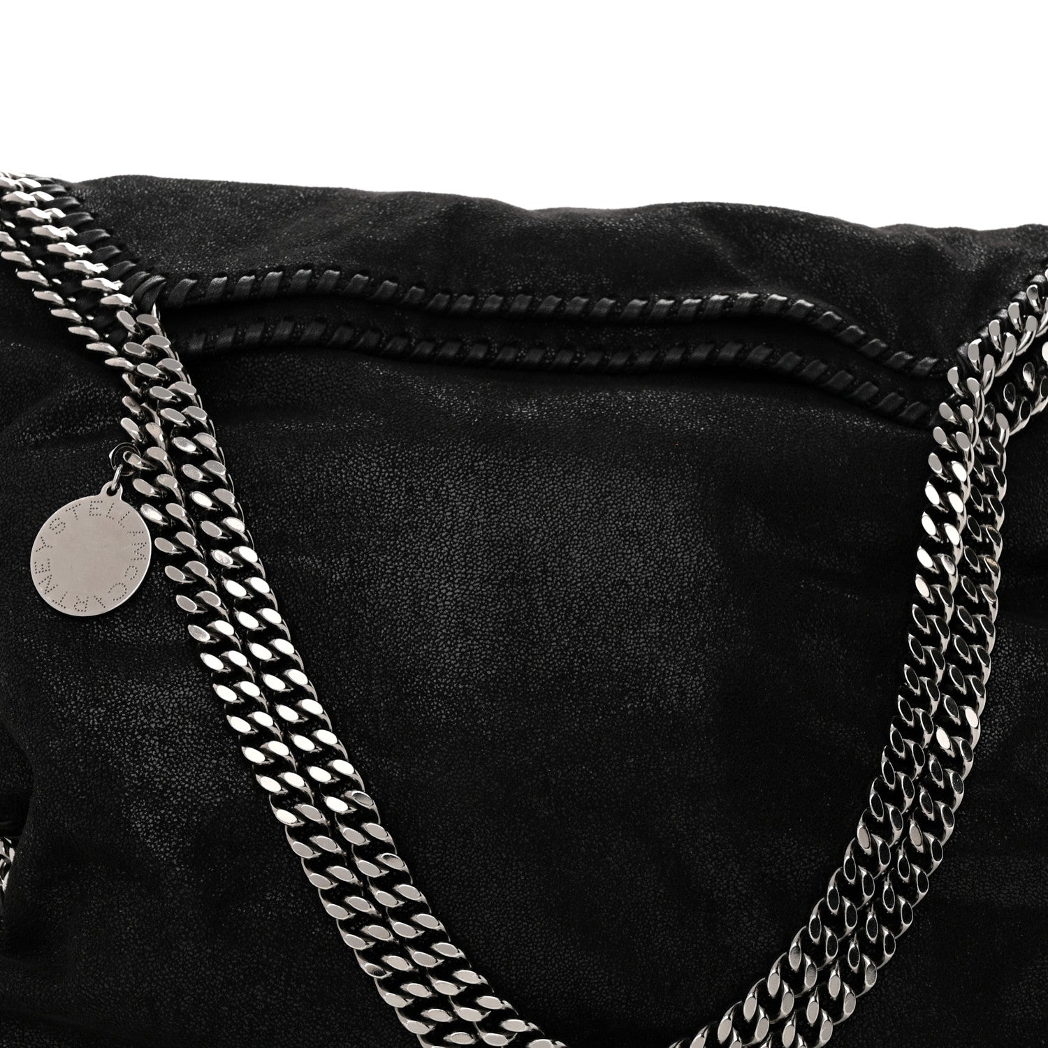 Stella McCartney Shaggy Deer Falabella Fold Over Tote Black 8 of 10