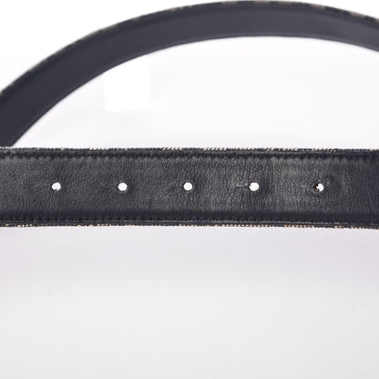 Christian Dior Canvas Monogram Logo Belt 85 Blue 8 of 9