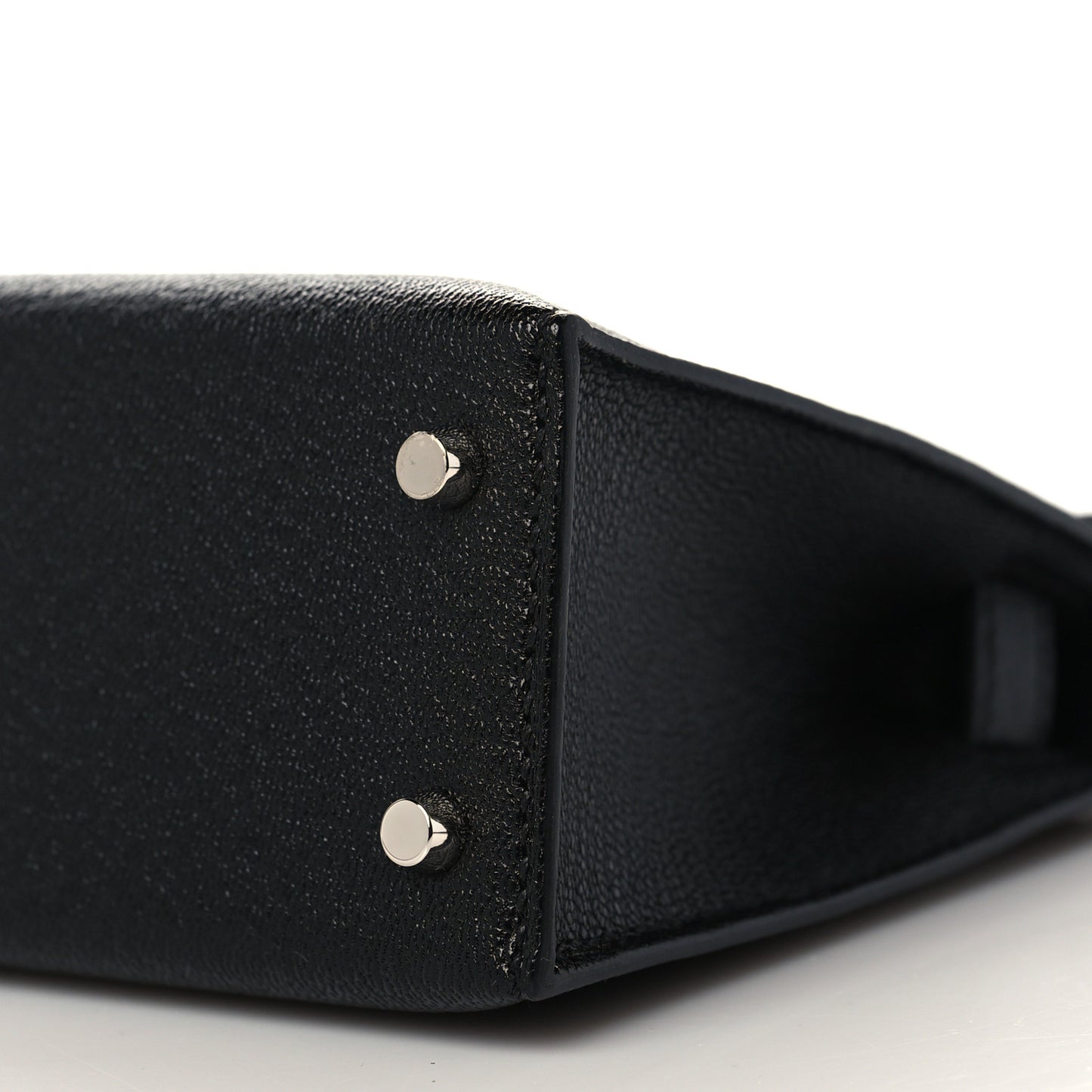 Chevre Mysore Horseshoe Mini Kelly Sellier 20 Black Vert Fonce